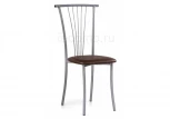 Стул Woodville на металлокаркасе Grigori горький шоколад / светлый мусс 453988