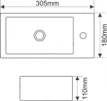 Рукомойник Melana MLN-A311R