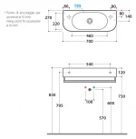 Раковина Globo Forty3 SCT70.BI*1dx 70 см