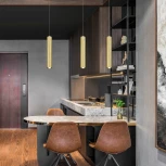 Подвесной светильник Elektrostandard Bong 50214/1 LED золото (220V, на проводе, круглые)