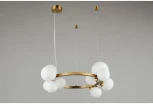 Подвесной светильник Aployt Letizia APL.314.03.11 (220V, на тросе, шарики, кольцо, молекулы)