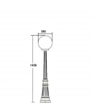 Наземный фонарь Oasis Light 88211L Bl