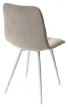 Стул CHILLI-Q латте #25, велюр / белый каркас, 4 шт/ 1 к