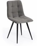 Стул CHILLY (mod. 7095-1) ткань/металл, 45x53х88 см, высота до сиденья 50 серый barkhat 26/черный Tetchair 17244