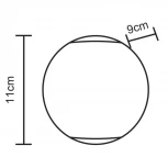 Архитектурная подсветка Arte Lamp Conrad A1544AL-2GY (LED, 220V, шар, IP54)