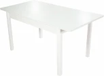 Стол Гамбург 2, Белый/Стекло белое, Аврора