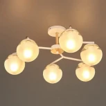 Потолочная люстра на штанге Avignon 1130/6PL E27 60W White/Gold