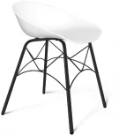 Стул SHT-ST19/S107 белый/черный муар Sheffilton 8896568701
