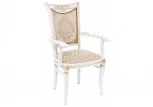 Кресло Woodville Mariano молочное с патиной 438327