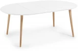 Стол обеденный La Forma (ex Julia Grup) Oqui (Белый/ Дерево,Бук,МДФ,Обработанная древесина)