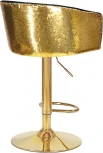 Стул барный DOBRIN DARCY GOLD SHINY (черный велюр с золотыми пайетками) 5025_GoldBase_Shiny-LM SHINY, цвет сиденья черный пайетками, основания золото