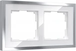 Рамка на 2 поста Baguette (белый/серебро) Werkel W0022850 (a060231)