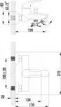 Смеситель Lemark plus Strike LM1102C для ванны с душем