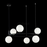Подвесной светильник Maytoni Ring MOD013PL-06B (220V, на тросе, шарики, молекулы)