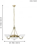 Подвесная люстра Eglo Savoy 82748 (220V, на цепи)