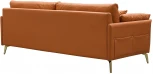 Диван ESF CALIFORNIA NAPPA SF002 (3-х местный) коричневый 6606/Кожа
