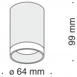 Накладной потолочный светильник Pauline GU10 1x10Вт Maytoni Technical C008CW-01B (220V)