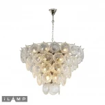Подвесная люстра каскадная iLamp Rockfeller P2549-18 NIC (220V, на цепи)