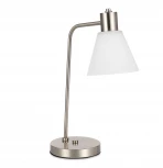 Настольная лампа Evoluce Arki SLE1561-104-01 Никель/Белый E27 1*60W