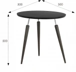 Стол журнальный BeautyStyle 22 черный элит/металл/эбеновое дерево от фабрики Mebelik