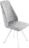 Стул Сильвио, Белый муар/Диджитал силвер, Аврора