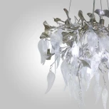 Подвесная люстра AM Group WOODSTAR WOODSTAR D400 SN (220V, на тросе, листья)