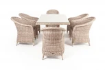 Обеденная группа плетеная, цвет бежевый 4SIS Эспрессо EC6T-7-SET beige