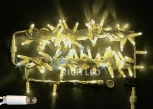 Гирлянда светодиодная белая с мерцанием 220B, 100 LED, провод белый, IP65 RL-S10CF-220V-CW/WW Rich LED