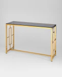 Консоль Stool Group БРУКЛИН 120*40 золото стекло smoke УТ000001498
