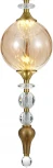 Подвесной светильник (11056/1P Amber) Indigo Sorpresa V000190L (LED, 220V, на проводе, шар, бусы)