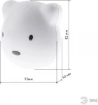 Ночник светодиодный с выключателем регулировкой цветовой температуры и яркости зарядка от USB ЭРА NLED-465-1W-W