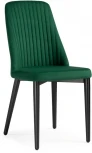 Стул Woodville на металлокаркасе Фена R зеленый / черный 551063