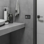 Сенсорный выключатель двухклавишный с подсветкой 1000 Вт (черный) Werkel W4520008 (a057679)