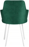 Стул 245 поворотный, К13 изумруд, ножки белые Dikline 00-00064392