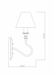 Бра Arte Lamp Alba A9395AP-1WG