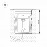 Встраиваемый светильник уличный для бассейна Arlight KT-AQUA 024938 (LED, 12V, IP68)