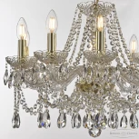 Подвесная люстра Bohemia 107 107/10/200 G (220V, подвески, на цепи, подсвечник, свеча)