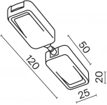 Коннектор питания прямой Radity встраиваемый черный (магнитный) Maytoni Technical TRA084C-B-12