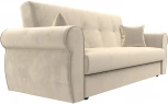 Диван-книжка Лига-019 (Бежевый/Микровельвет) Лига Диванов арт.118349