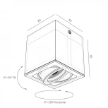 Накладной светильник White RAUMBERG Ox Ox13AcWh (220V)
