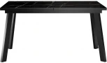 Стол DikLine HBS140 мрамор черный,опоры черные