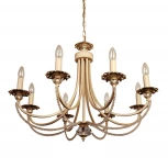Подвесная люстра Abrasax Josephine 3007/8(creamgold) (220V, на цепи, свеча)