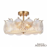 Потолочная люстра на штанге Arte Milano Rim 312009/D400 BS (220V, круглые, ракушка)