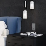 Выключатель трехклавишный (сталь) Voltum S70 VLS030105