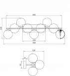 Бра Maytoni Dallas MOD545WL-09G