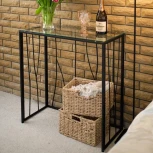 Консольный стол AllConsoles 1023-CB clear черный муар