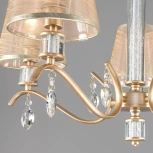 Подвесная люстра Eurosvet Alcamo 60103/5 перламутровое золото (220V, на цепи)