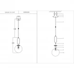 Подвесной светильник Lumien Hall Milo LH4100/1P-CO-WT