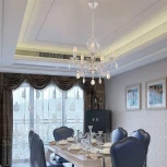 Подвесная люстра Arte Milano AM346179 346179/5 WT+G (220V, подвески, на цепи, подсвечник, свеча)