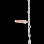 Гирлянда Бахрома 3,1 x 0,5 м Экстра Тепло-Белая 220В, 120 LED, Провод Белый Каучук, IP65